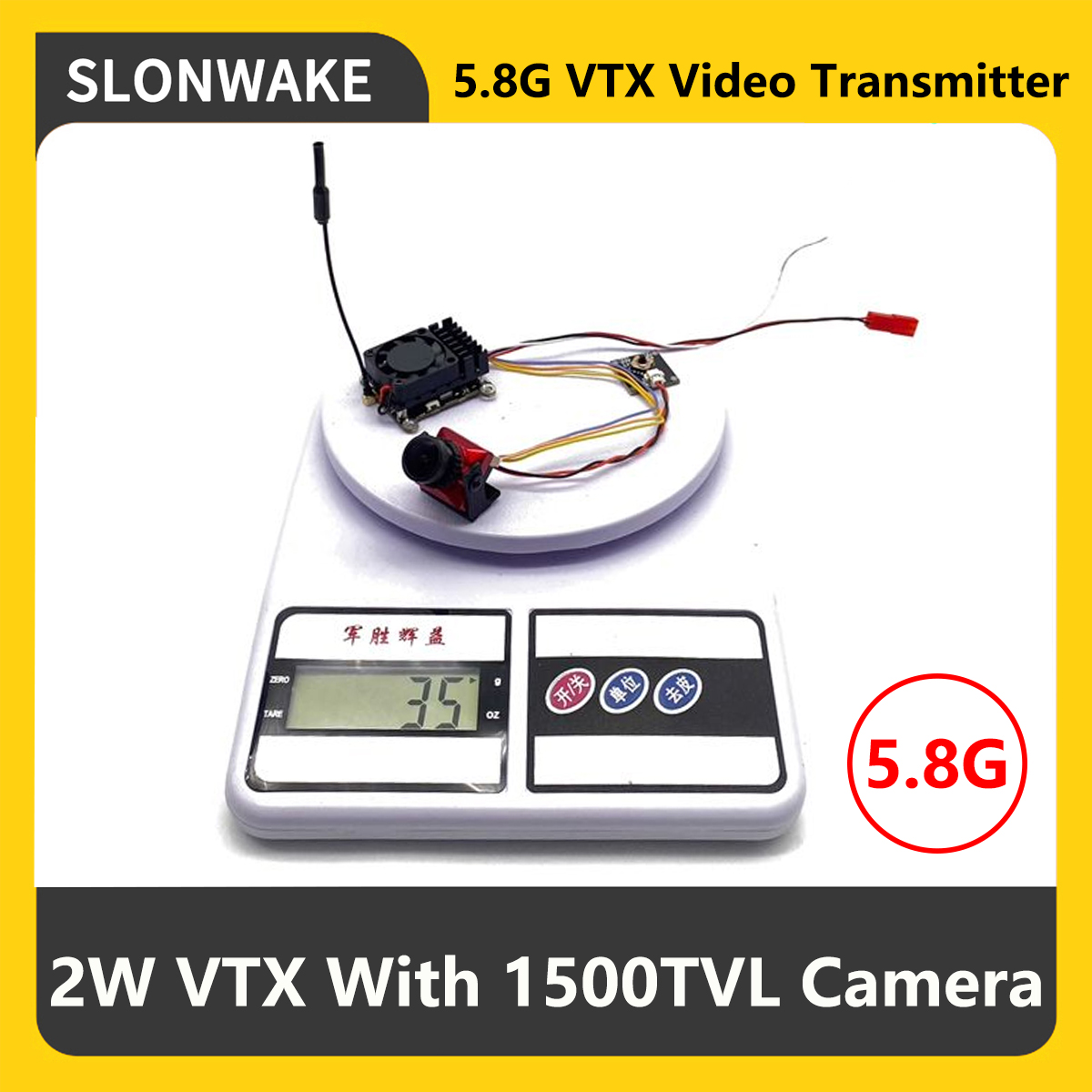 Fpv Drone Camera - SLONWAKE 5.8G 2000mW FPV VTX Zender